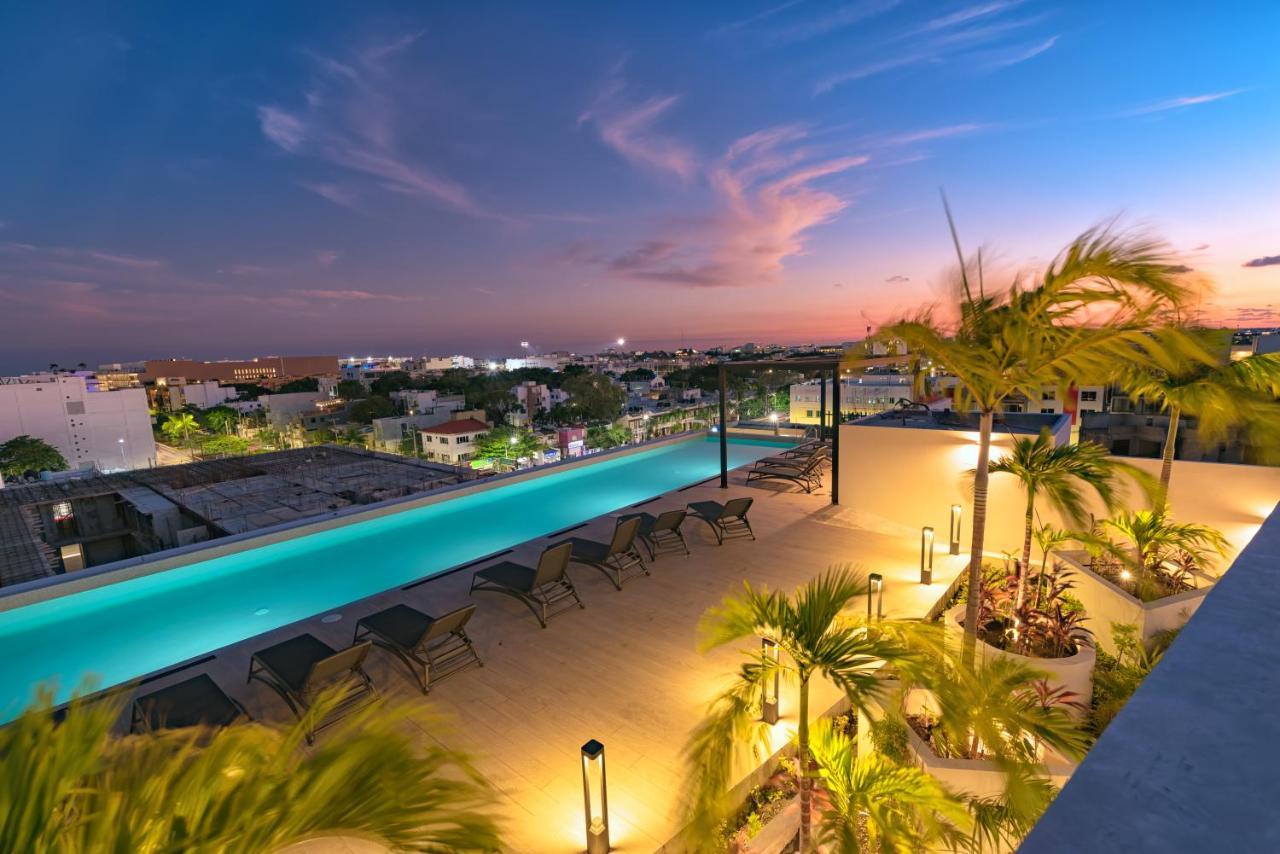 Fancy 3 Bedroom Apartments In Downtown Playa Rooftop Pool Gym Playa del Carmen Luaran gambar